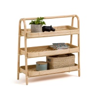 Этажерка С тремя полками из бамбука и ротанга Lyra единый размер бежевый LA REDOUTE INTERIEURS  фото, kupilegko.ru